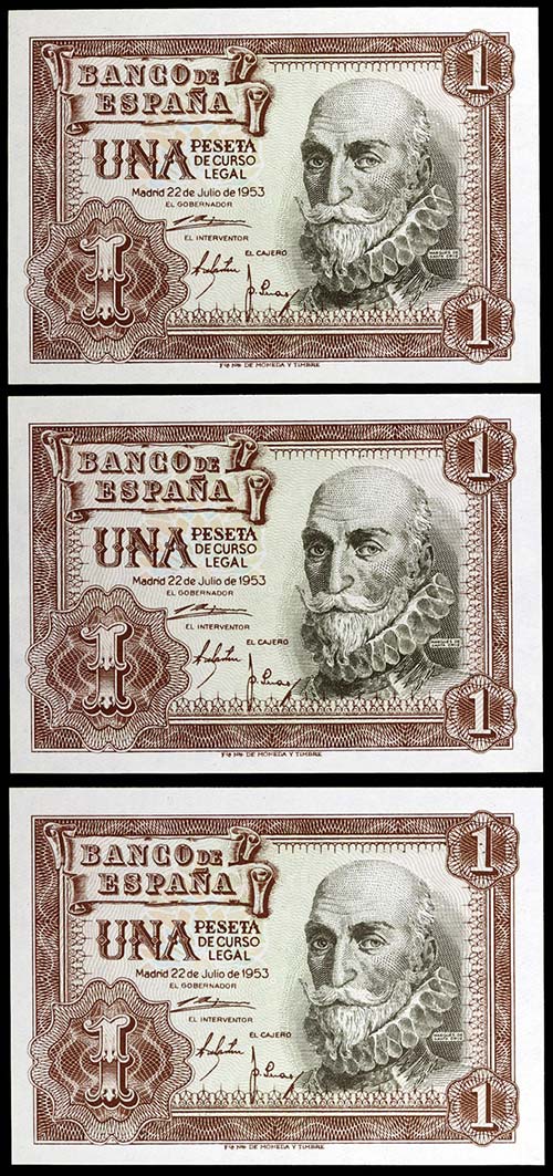 1953. 1 peseta. (Ed. D66a). 22 de ... 