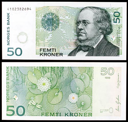 1999. Noruega. Banco Noruego. 50 ... 