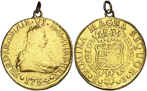 1754. Fernando VI. Santiago. J. 8 ... 