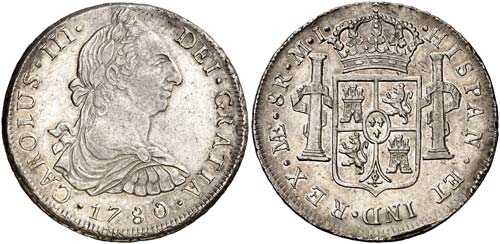 1780. Carlos III. Lima. MI. 8 ... 