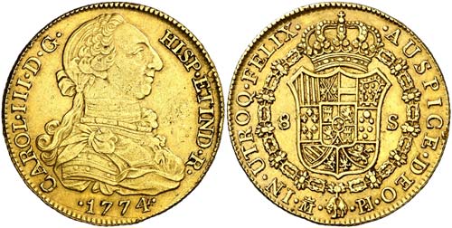 1774. Carlos III. Madrid. PJ. 8 ... 
