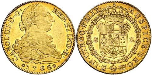 1786. Carlos III. Madrid. DV. 8 ... 