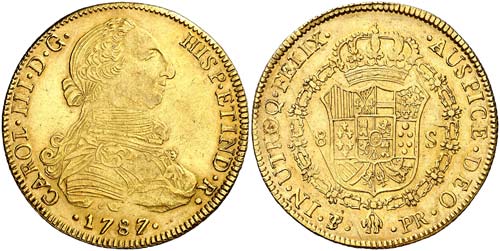1787/6. Carlos III. Potosí. PR. 8 ... 