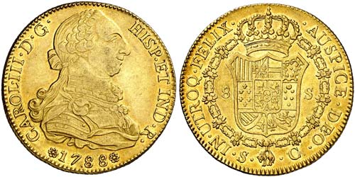 1788. Carlos III. Sevilla. C. 8 ... 