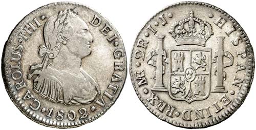 1802. Carlos IV. Lima. IJ. 2 ... 