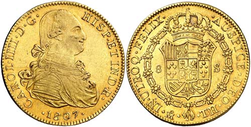 1807. Carlos IV. México. TH. 8 ... 
