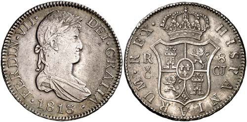 1813. Fernando VII. Cádiz. CJ. 8 ... 