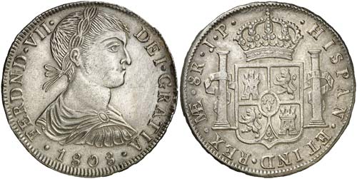1808. Fernando VII. Lima. JP. 8 ... 