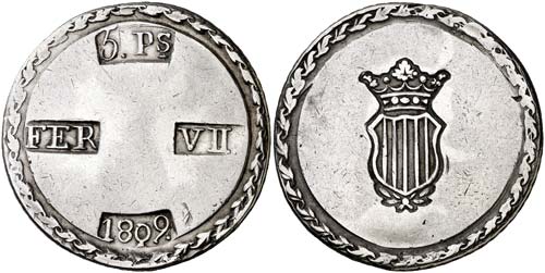 1809. Fernando VII. Tarragona. 5 ... 
