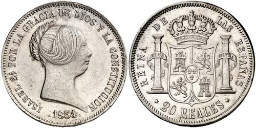1854. Isabel II. Madrid. 20 ... 