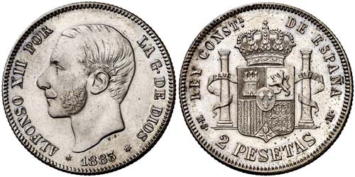 1883*1883. Alfonso XII. MSM. 2 ... 