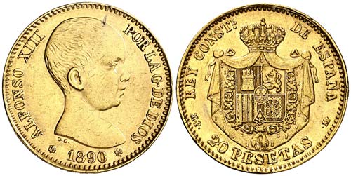 1890*1890. Alfonso XIII. MPM. 20 ... 