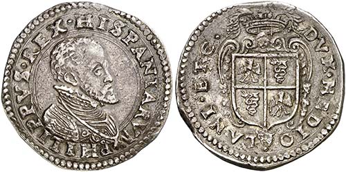 s/d. Felipe II. Milán. 1 escudo. ... 