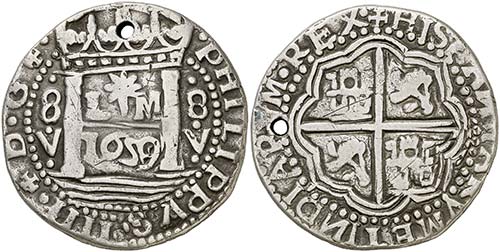 1659. Felipe IV. Lima. V. 8 ... 