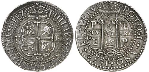1659. Felipe IV. Potosí. E. 8 ... 