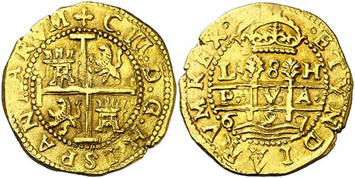 1697. Carlos II. Lima. H. 8 ... 