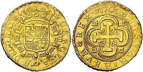 1700. Carlos II. Sevilla. M. 8 ... 