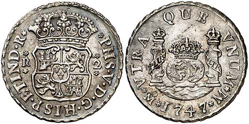 1747. Felipe V. México. M. 2 ... 