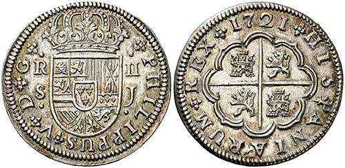 1721. Felipe V. Sevilla. J. 2 ... 