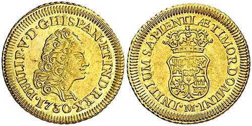 1730. Felipe V. Madrid. 1 escudo. ... 