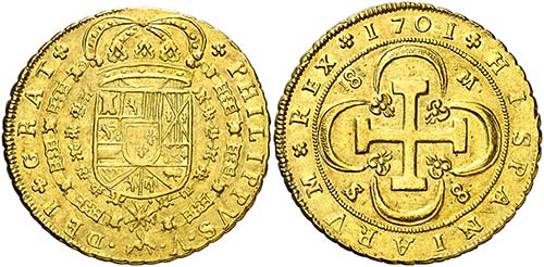 1701. Felipe V. Sevilla. M. 8 ... 
