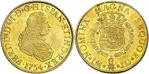 1754. Fernando VI. Lima. JD. 8 ... 