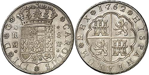 1762. Carlos III. Madrid. JP. 8 ... 