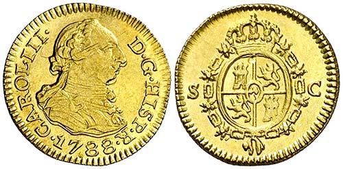 1788. Carlos III. Sevilla. C. 1/2 ... 