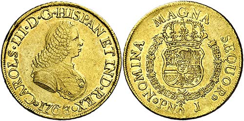 1763/2. Carlos III. Popayán. J. ... 