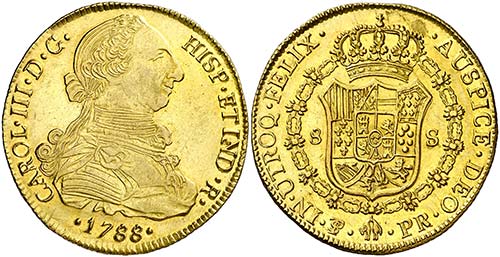 1788. Carlos III. Potosí. PR. 8 ... 