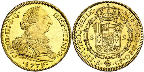 1772. Carlos III. Sevilla. CF. 8 ... 