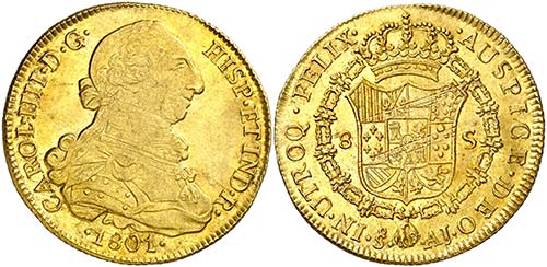 1801. Carlos IV. Santiago. AJ. 8 ... 