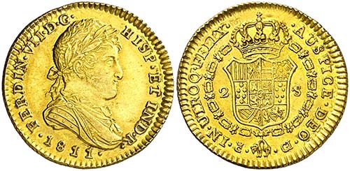 1811. Fernando VII. Cádiz.  CI. 2 ... 