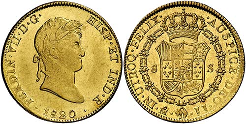 1820. Fernando VII. México. JJ. 8 ... 
