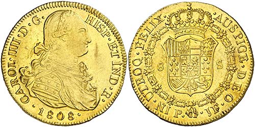 1808. Fernando VII. Popayán. JF. ... 