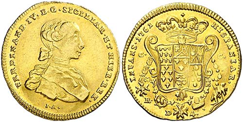 1761. Italia. Fernando IV, Infante ... 