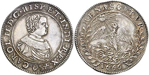1666. Carlos II. Amberes. Medalla ... 