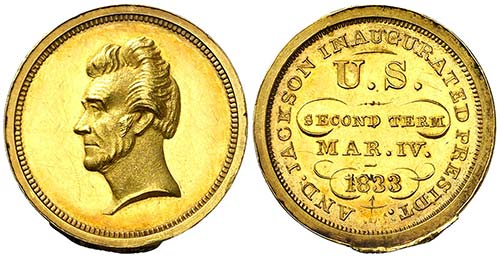 1833. Estados Unidos. Medalla ... 