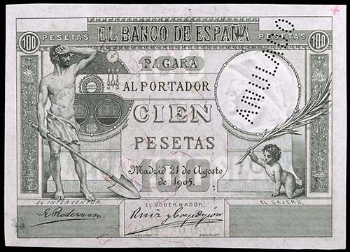 1905. 100 pesetas. (Ed. NE13) (Ed. ... 