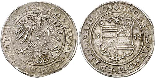 1557. Carlos I. Sacro Imperio. ... 