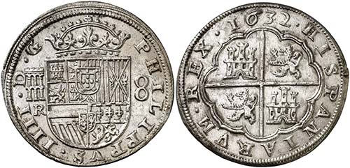 1632. Felipe IV. Segovia. R. 8 ... 
