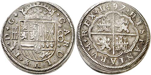 1697. Carlos II. Segovia. F. 8 ... 