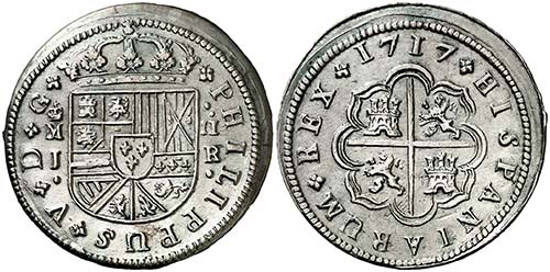 1717. Felipe V. Madrid. J. 2 ... 