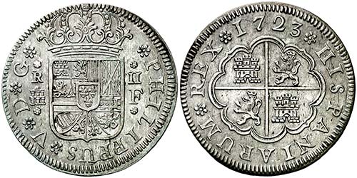 1723. Felipe V. Segovia. F. 2 ... 