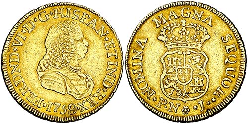 1759. Fernando VI. Popayán. J. 2 ... 