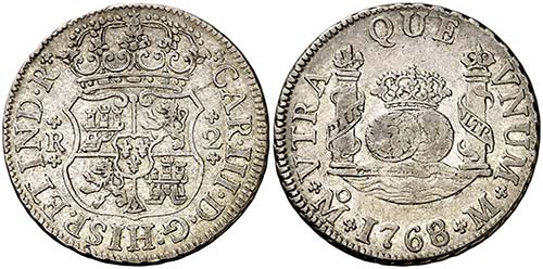 1768. Carlos III. México. M. 2 ... 