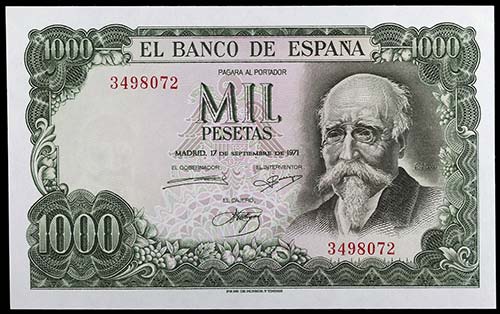 1971. 1000 pesetas. (Ed. D75) (Ed. ... 