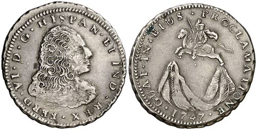 1747. Fernando VI. Guatemala. ... 