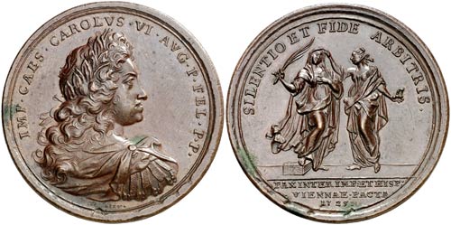 1725. Austria. Carlos VI. Paz de ... 