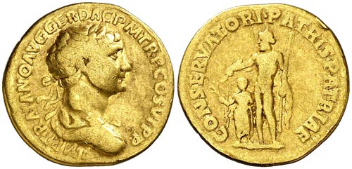 (115 d.C.). Trajano. Áureo. ... 